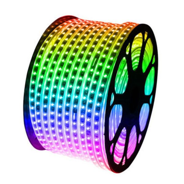 ریسه شلنگی هفت رنگ RGB ال ای دی 5050 - نور مخفی SMD