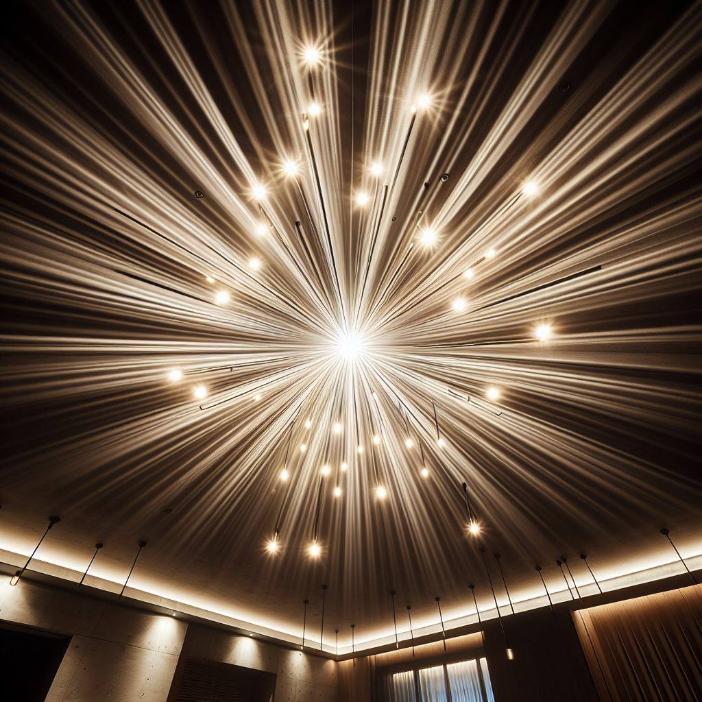 نور مخفی سقف + ایده جذاب برای نورپردازی سقف